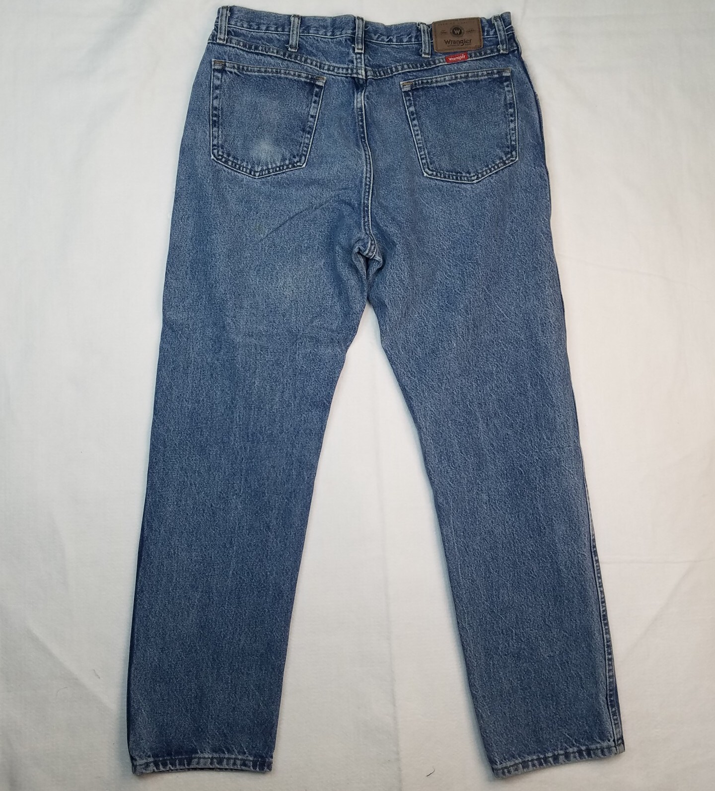 Wrangler Jeans Mens W38 L32 (36/31) Regular Fit Medium Wash Heavy Denim Work eBay