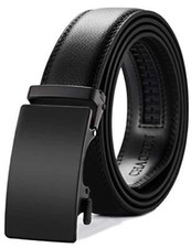Mens Ratchet Belt Leather 1 3/8" for Dress Pant Micro Adjustable Belt Everywhere