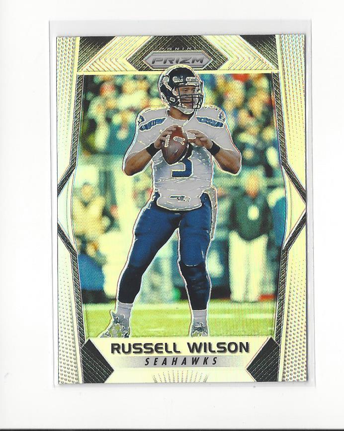 2017 Panini Prizm Silver Prizms #127 Russell Wilson Seahawks