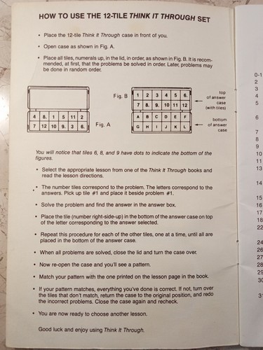 THINK-IT-THROUGH Math 1 Numbers Numeration 3060 Ages 5+ VTG 1990 Discovery Toys - Picture 5 of 6