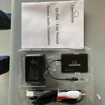 ClearSounds Audio Transmitter Receiver QLink Bluetooth Transmitter eBay