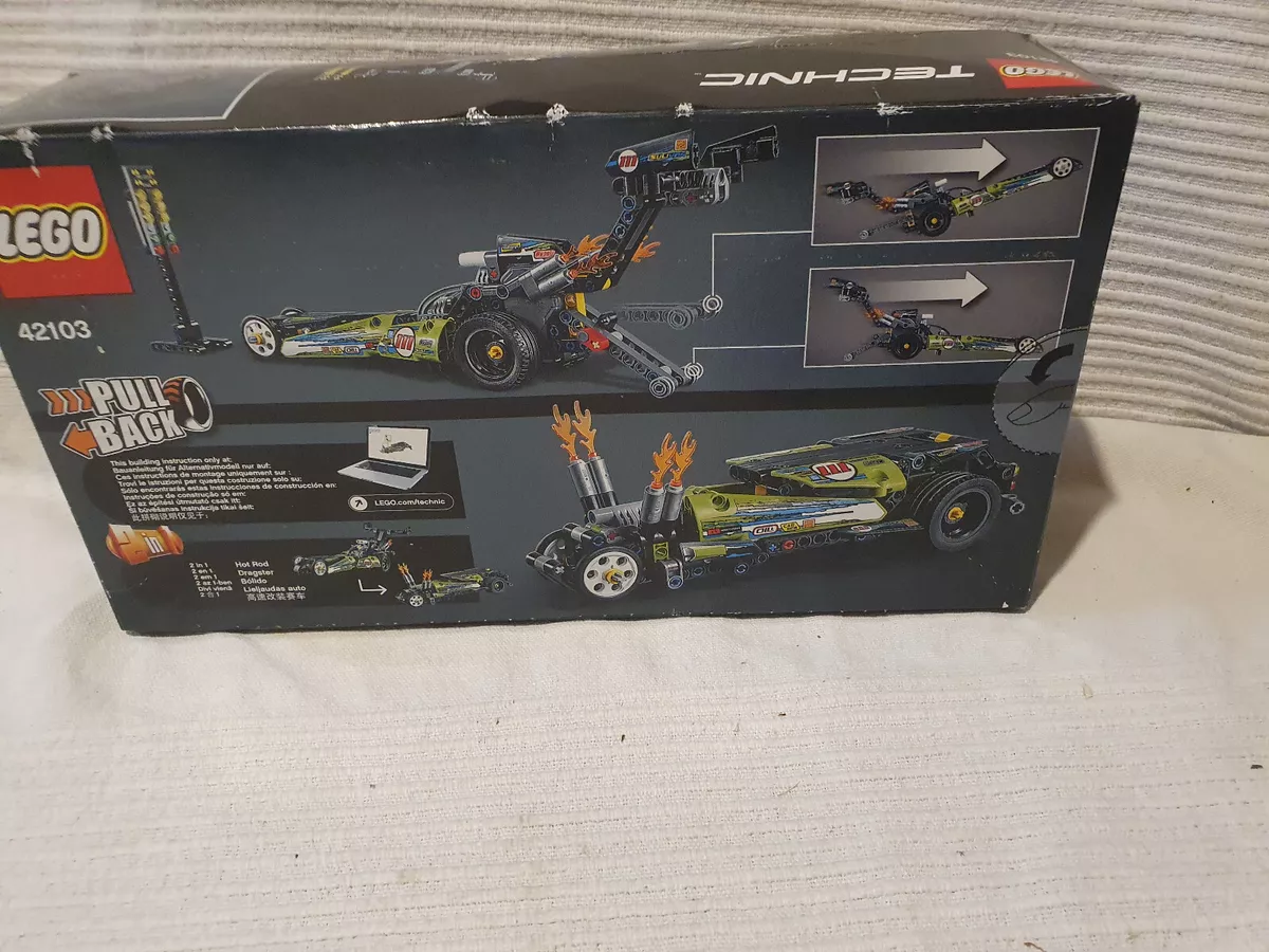 Lego Technic 42103 Dragster Pull Back Action New Sealed