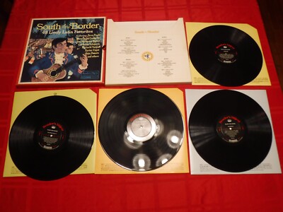 South Of The Border 48 Lively Latin Favorites 4x LP Box Set 1968 Prado Cugat