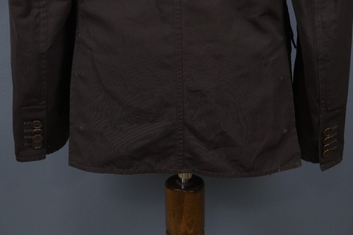 MONCLER Brown Buckled Patch Pockets Button Down Blazer Jacket Size 3 - Picture 15 of 24