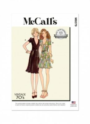 McCalls Papier Schnittmuster 8379 Tops, Kleider, Shorts