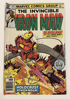 The Invincible Iron Man #147, 1981 Bronze Age, Marvel Comics Group Comic Book