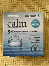 POPMASK 5-pack Self-Warming & Calming eye Mask Chamomile Scented SEALED