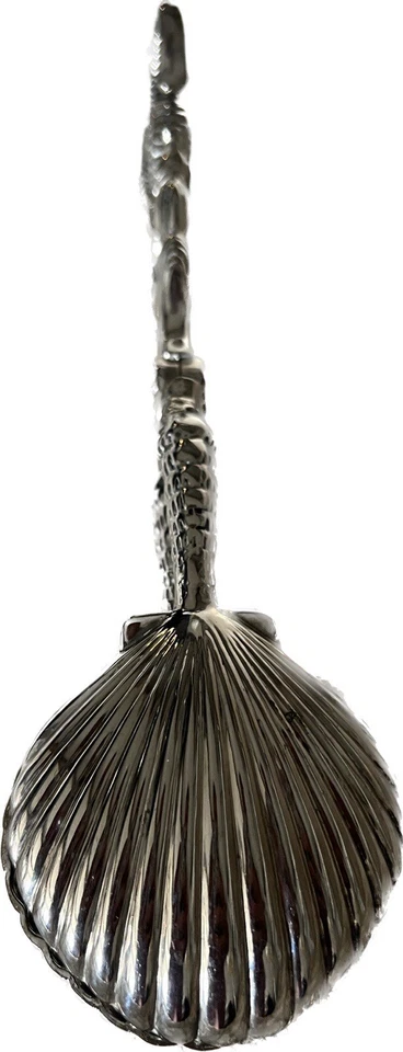 Pinzas para servir ensaladas Godinger Silver Sea Treasures de colección caballito de mar náutico/almeja Foto 2 de 4