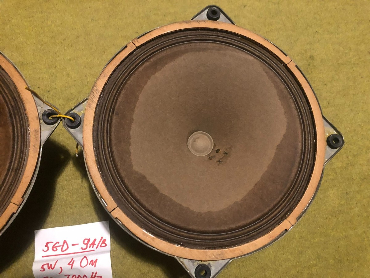 2x Vintage Soviet Rare Speaker 5GD-9A/B (AlNiCo magnet) 5W