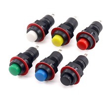 On/Off Latching 10mm Round Push Button Switch Locking Car Dashboard Dash Boat