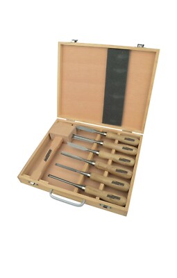  Holz Schnitzwerkzeugsatz 7-tlg. Stecheisen Stechbeitel Brüder Mannesmann