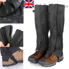 Pair Of Waterproof Gaiters Walking Boot Gaters Camping Hiking Trekking Protector