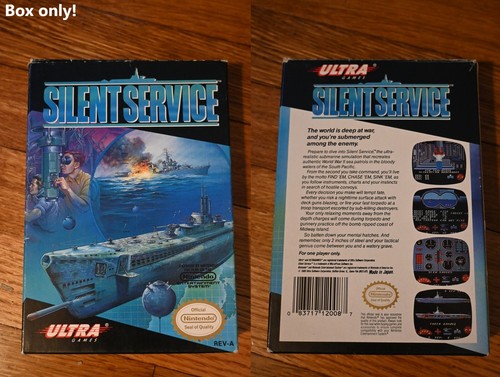 NES Nintendo Silent Service NUR VERPACKUNG - BESCHREIBUNG LESEN