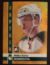 2011 - 2012 ITG Mikko Koivu Captain C Gold /50 #53 Hockey Card