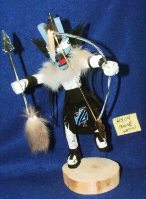 Mouse Warrior Kachina Doll 9'' tall Authentic Native American FREE SHIPPING KY04