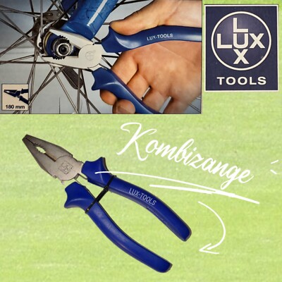 LUX Tools Kombizange Universal Zange Multifunktional 180mm Kombination