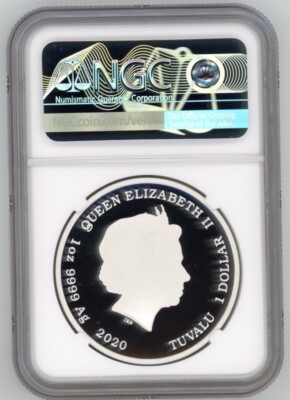 2020Tuvalu $1 James Bond 007 銀貨 MS70 042 JAMES BOND NO TIME TO DIE 007 2020 TUVALU 1oz SILVER COIN $1 NGC