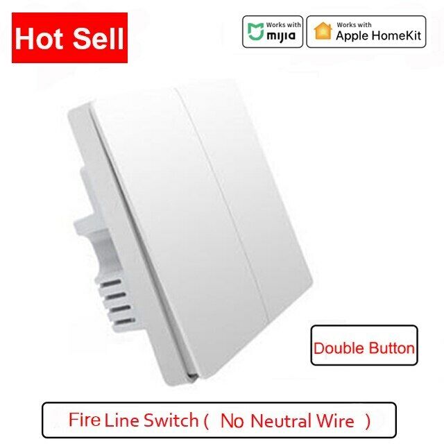 Xiaomi Aqara Switch D1 ZigBee Smart Zero Line Fire Wire Light Remote Control