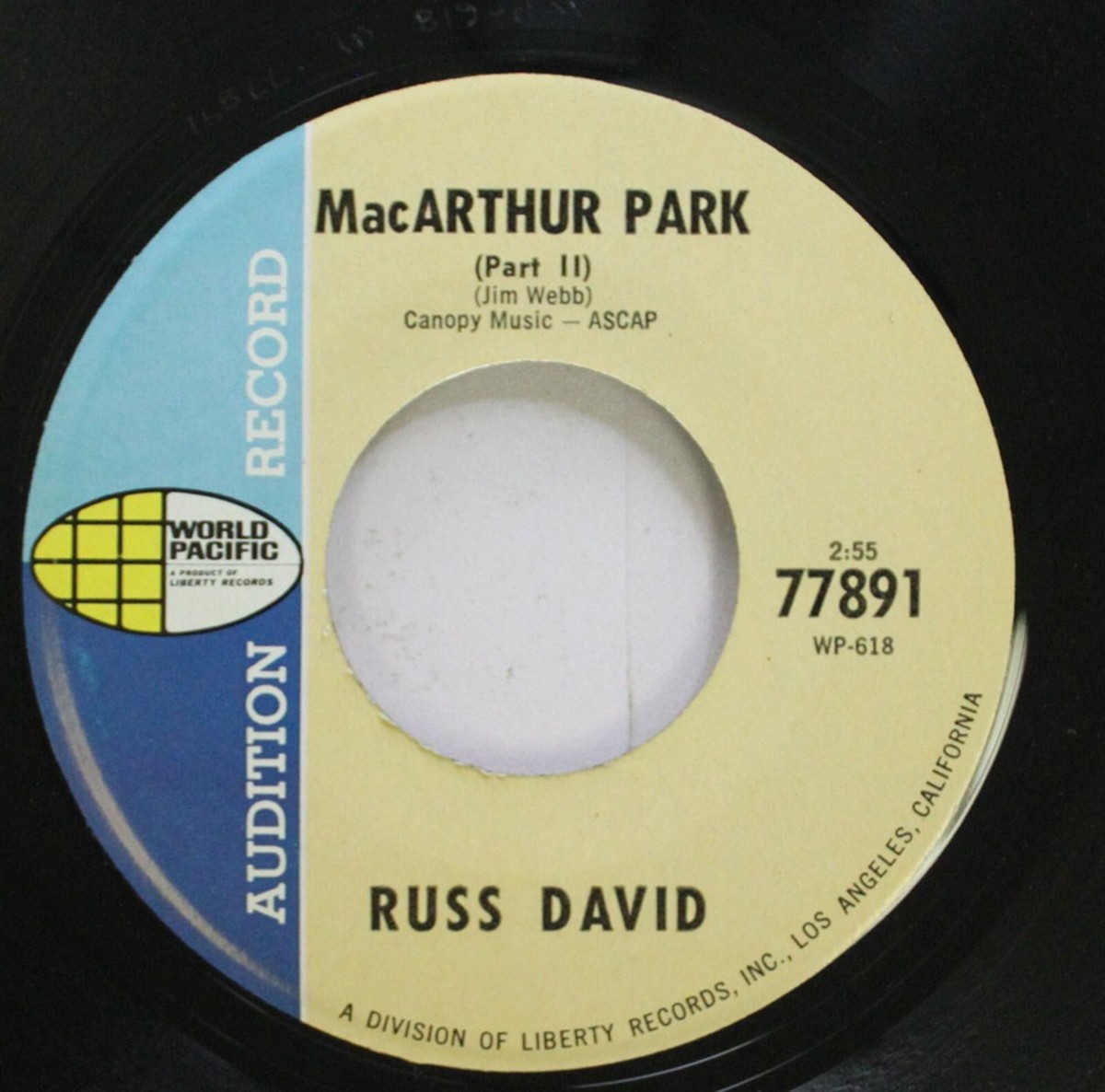 Jazz Nm! 45 Russ David - Macarthur Park / Macarthur Park On