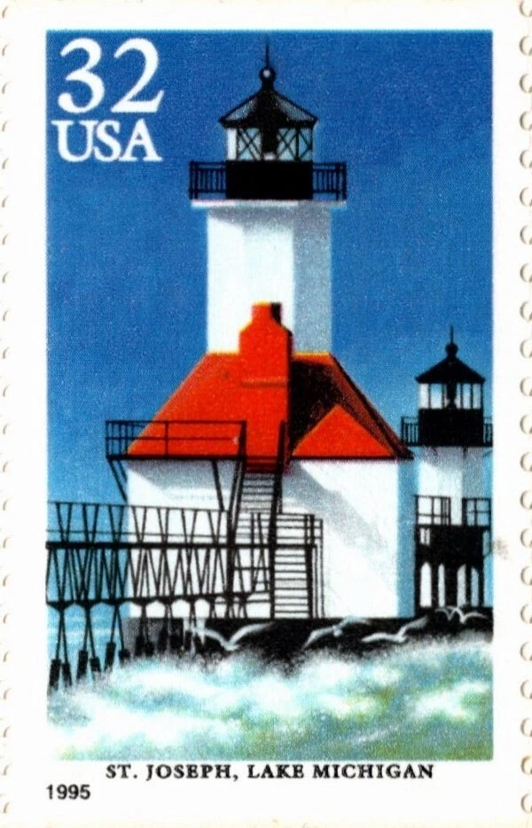 USA 1995 LIGHTHOUSES OF THE GREAT LAKES 20 STAMP 32 CENT BOOKLET SCOTT 2973a MNH - Image 3 of 4