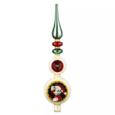 Disney Parks Mickey and Minnie Mouse Holiday Tree Topper Finial