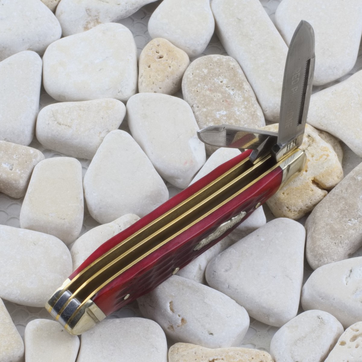 Rough Ryder Red Pick Bone Handle Peanut Pocket Knife RR1679 2