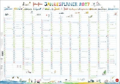 Helme Heine | Helme Heine: Posterplaner 2027 | Kalender | Deutsch | 1 S. | 2027