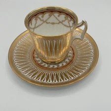 Royal Chelsea "CATHEDRAL" English Bone China Tea Cup and Saucer Numbered