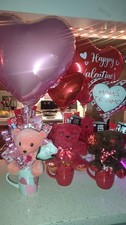 Valentines Day Gift Basket with Plush Bear, C...