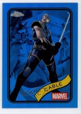 2025 Topps Chrome Marvel Comics Blue Refractor 21/299 Cable #145 1kn1