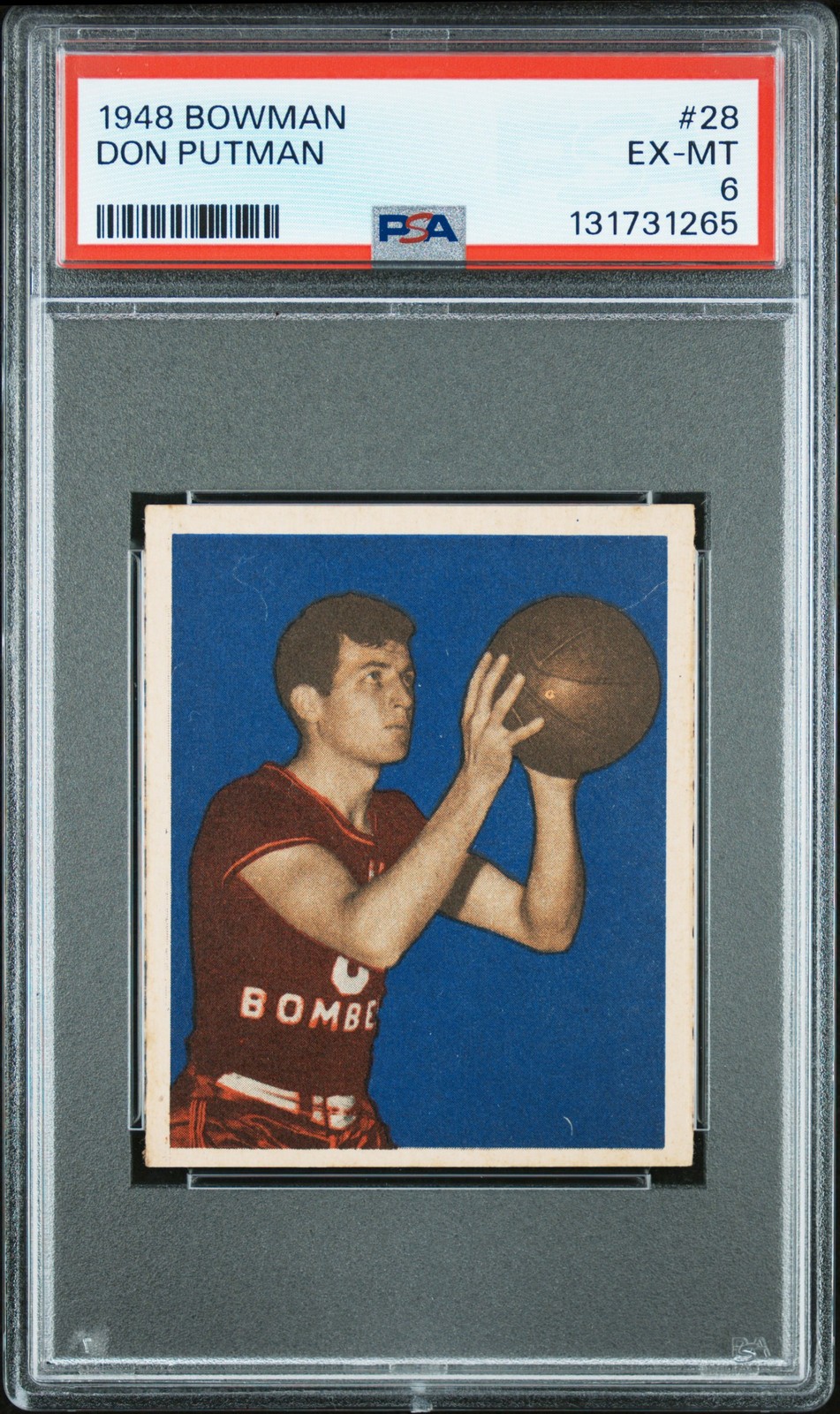 1948 BOWMAN #28 DON PUTMAN PSA 6