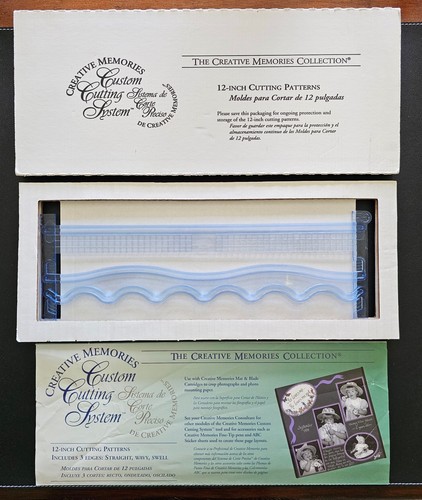 Creative Memories Custom Cutting System 12 in (NO Blades) 3 patterns scrapbook
