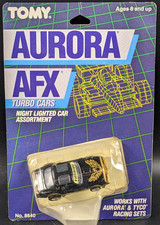 Tomy Aurora AFX Turbo Cars Pontiac Firebird Black  Gold Slot Car Sealed 8640