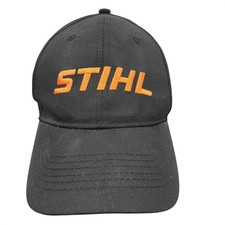 Stihl Outfitters Apparel Snapback Hat Black Orange White Logo Baseball Cap Mens