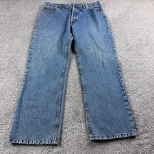 VINTAGE Levi 501 Jeans Mens 36x30 Blue Denim Straight Leg Button Fly USA Made