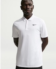 Nike Court Dri-Fit Men's Tennis Polo White DD8372-100 Small NEW Victory