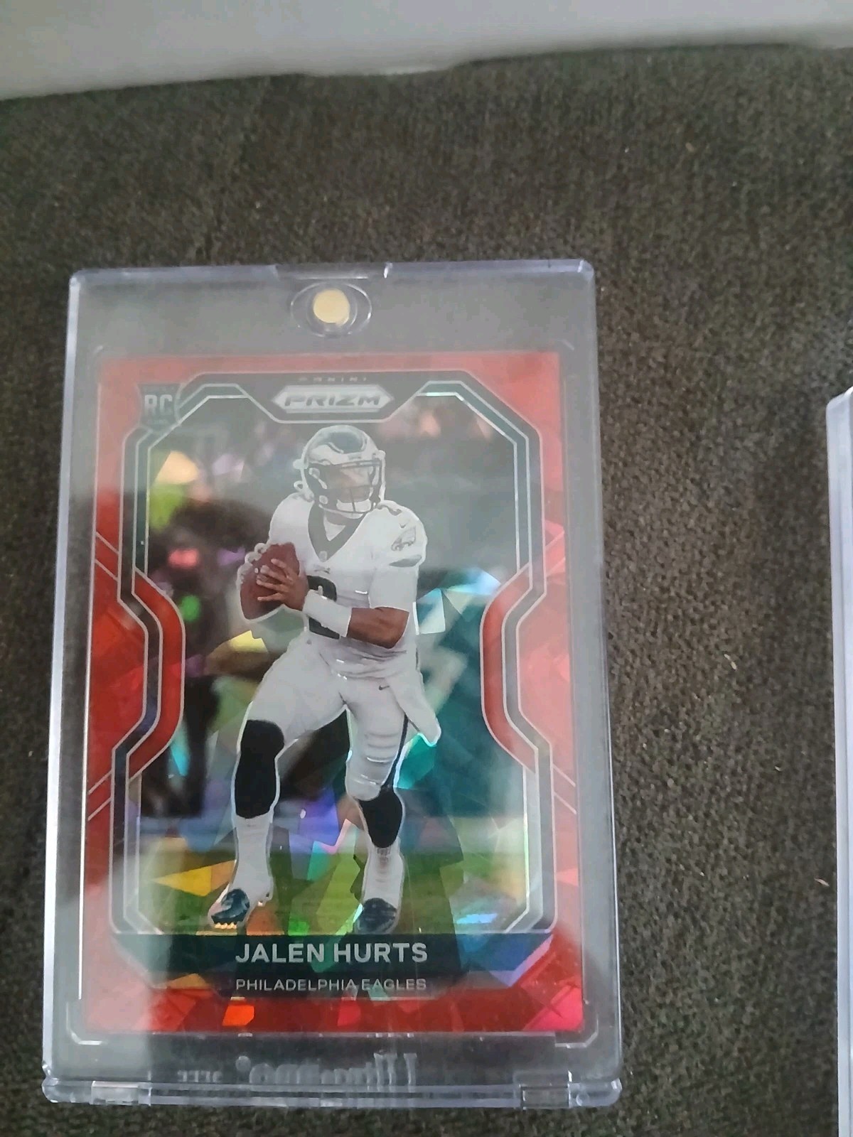 2020 Panini Prizm - Rookie Jalen Hurts #343 Red Ice Prizm (RC)