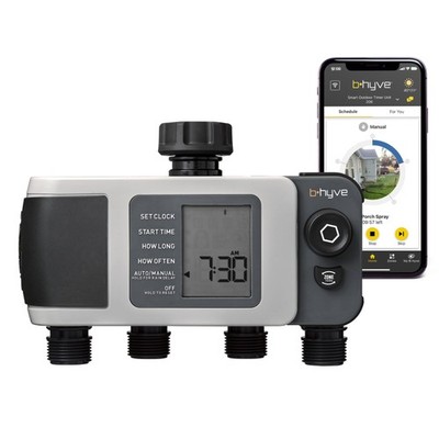 Bhyve XD 4Port Smart Hose Watering Timer  App Controlled  Smart WeatherSense ...