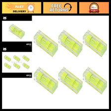 Mini Spirit Level Bubble - 6x Square Mini Leveller for Accurate Tubular Leveling
