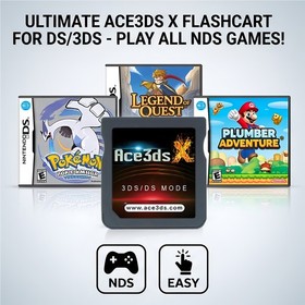 ACE3DS X SDHC For 3DS /2DS/DSi/DS Lite/DS to play NDS games Revolution Cartridge