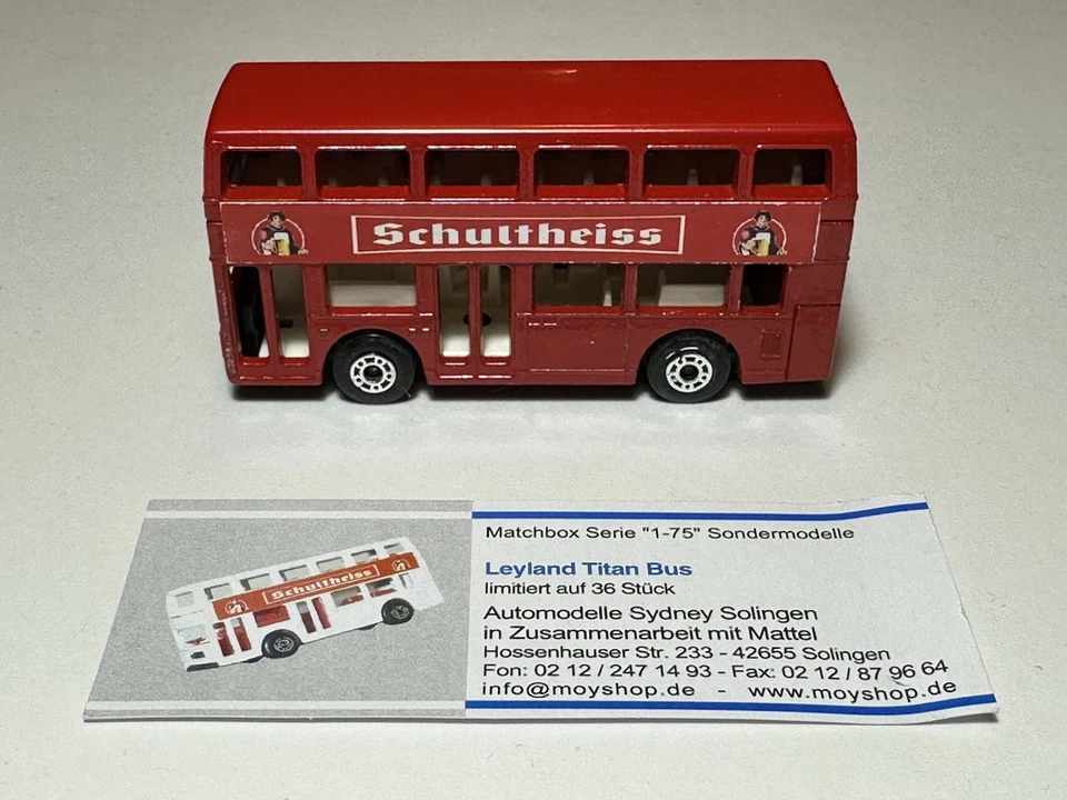 Matchbox Special Limited Edition, MB 17 Leyland Titan Bus „1 of 36“  - Bild 4 von 4
