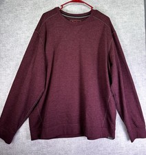 Eddie Bauer Sweatshirt Cotton Polyester Oxblood Color Men's XXL 2XL Soft EUC