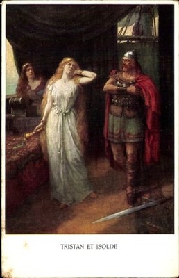 Künstler Ak Leeke, F., Tristan und Isolde, Opernszene - 4541647