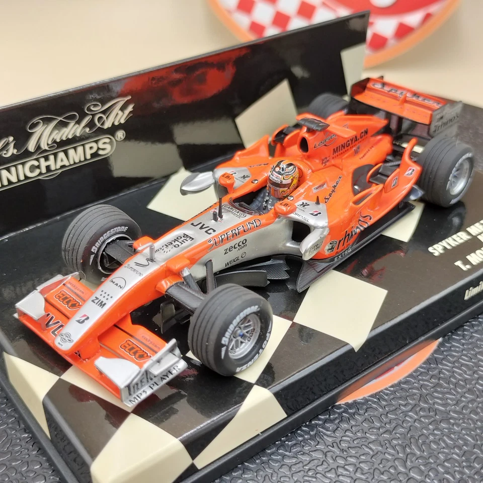 Minichamps 1/43 Spyker MF1 Racing M16 Toyota Tiago Monteiro 2006 400060118 - Image 2 of 4