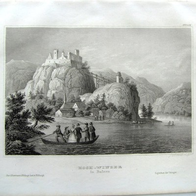 Stahlstich Hoch-Winzer in Baiern 1859 J&R Sands Meyer's Universum