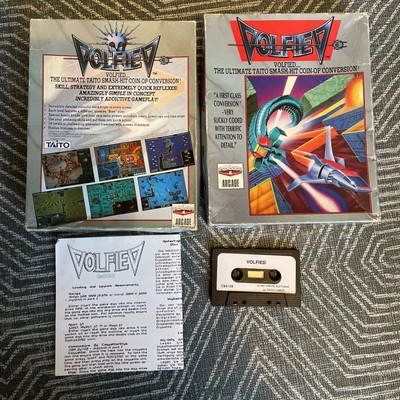 VOLFIED - Commodore 64 Spiel - komplett mit Handbuch - TAITO - getestet & funktionsfähig