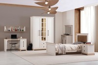 Exklusive Schlafzimmer Garnitur Luxus Bett Nachttisch Kleiderschrank