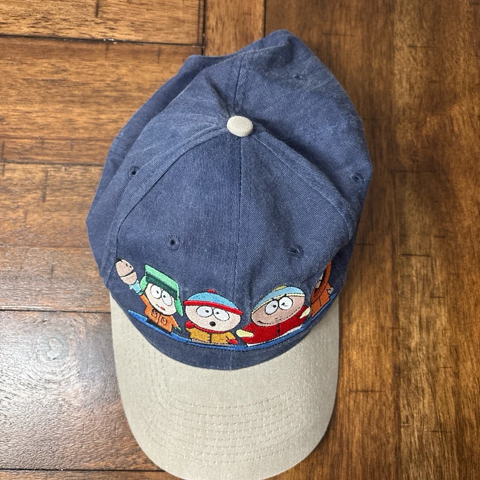 De Colección Años 90 South Park Cartman Kenny Sombrero Comedia Logo Central SnapBack Foto 3 de 4