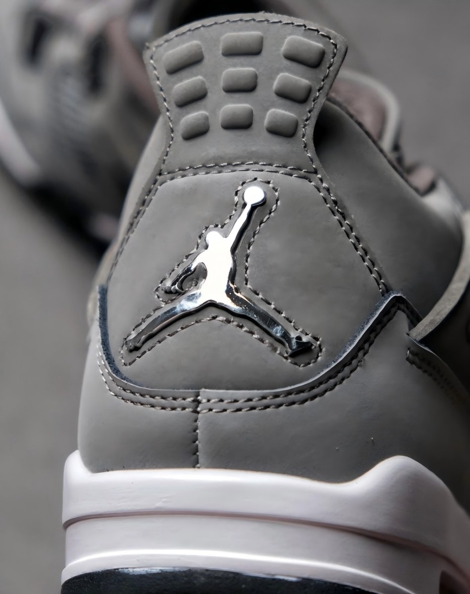 Jordan Air Jordan 4 Gray Mid Top Lace-Up Men\'s Basketball Sneakers Mens size 12 Jordan Air Jordan 4 Men main image 4