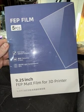 ANYCUBIC 5PCS FEP Film for Plus, Suitable for 3D Resin Tank from 8.9 '' to 9.25